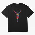 Ronaldinho Oversized T-Shirt Show Support during FIFA World Cup 2026 USA Canada Mexico Filled with Mbappe, Portugal Energy, Stadium Chants, National Pride, Trophy Dreams and Unforgettable Football Memories; Great for Watch Parties, Sports Bars,