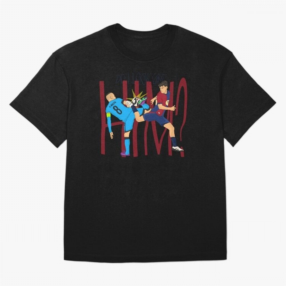 Iniesta and pedri the past and present Oversized T-Shirt Show Your Tournament Heart for FIFA World Cup 2026 Group Stage for Fans of CR7 and Messi and Portugal, Spain and Germany, Bringing Goal Celebration Energy, Supporter Heritage, Football Icons