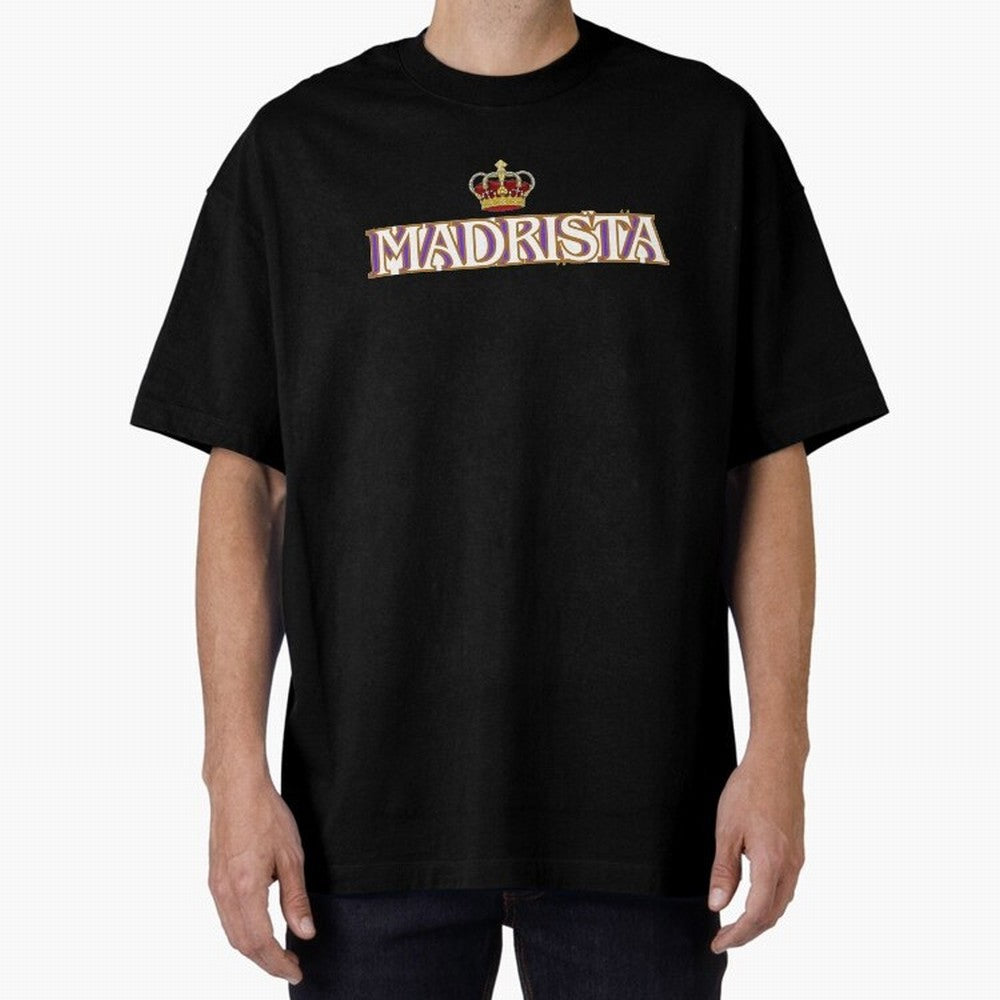Madrista - Real Madrid Oversized T-Shirt Keep the Legacy of FIFA World Cup 2026 Group Stage Connected to CR7, England Energy, Goal Celebration Energy, Supporter Heritage, Football Icons and Worldwide Tournament Joy; Ideal for Football Dads,