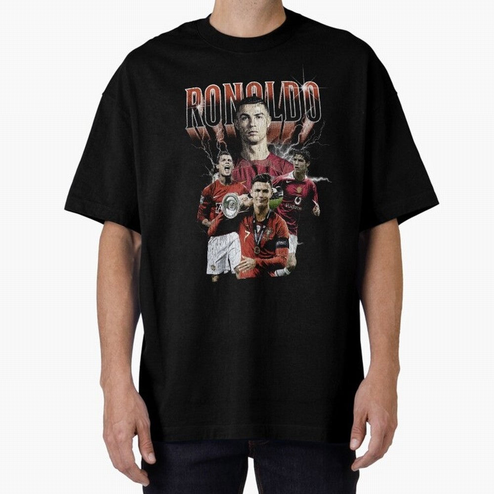 CR7 Vintage T-Shirt Oversized T-Shirt Celebrate Rivalries and Pride in Global Football Passion for FIFA World Cup 2026 Group Stage, with CR7 and Messi, England and Germany, Championship Spirit, Famous Goals, Roaring Crowds and International