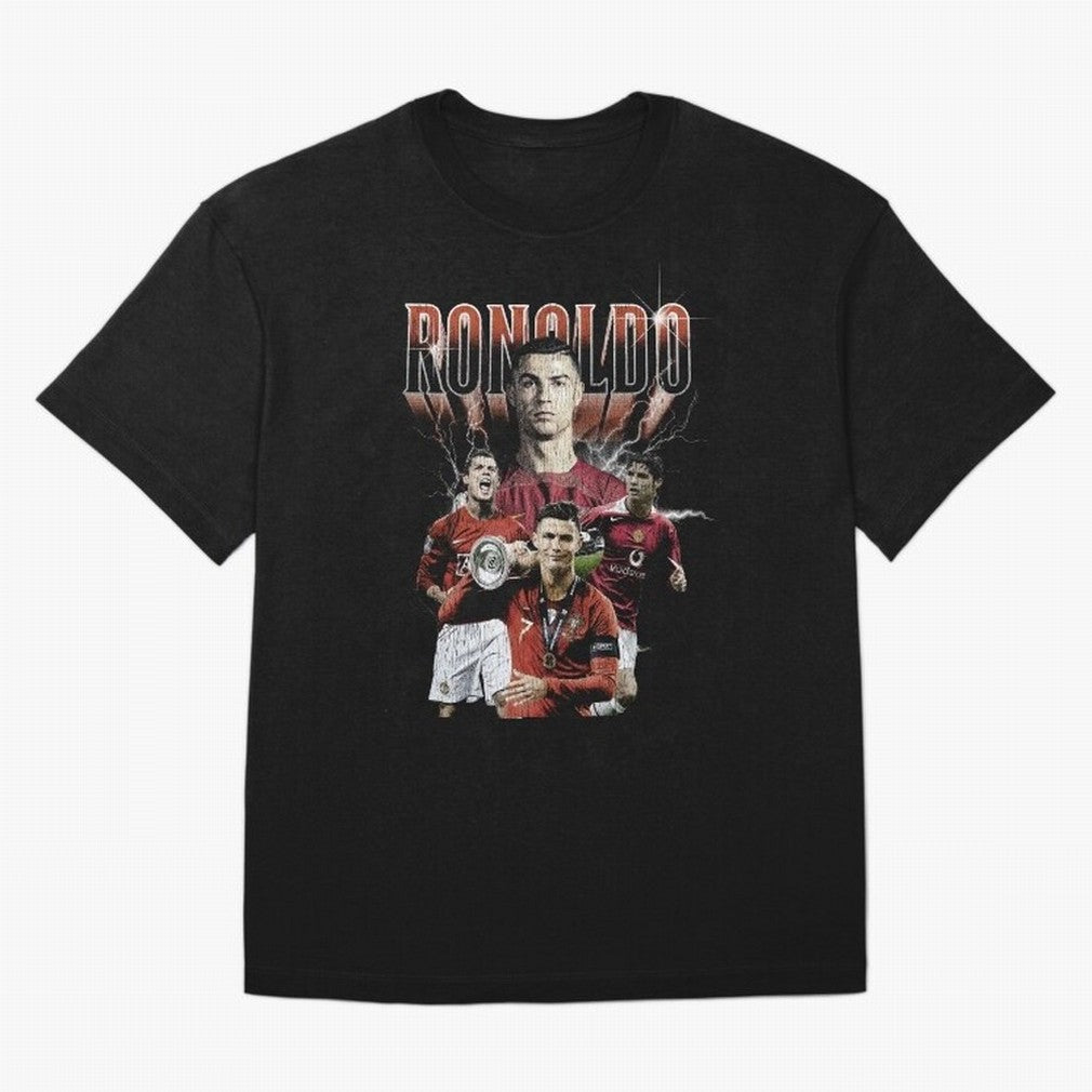 CR7 Vintage T-Shirt Oversized T-Shirt Celebrate Rivalries and Pride in Global Football Passion for FIFA World Cup 2026 Group Stage, with CR7 and Messi, England and Germany, Championship Spirit, Famous Goals, Roaring Crowds and International