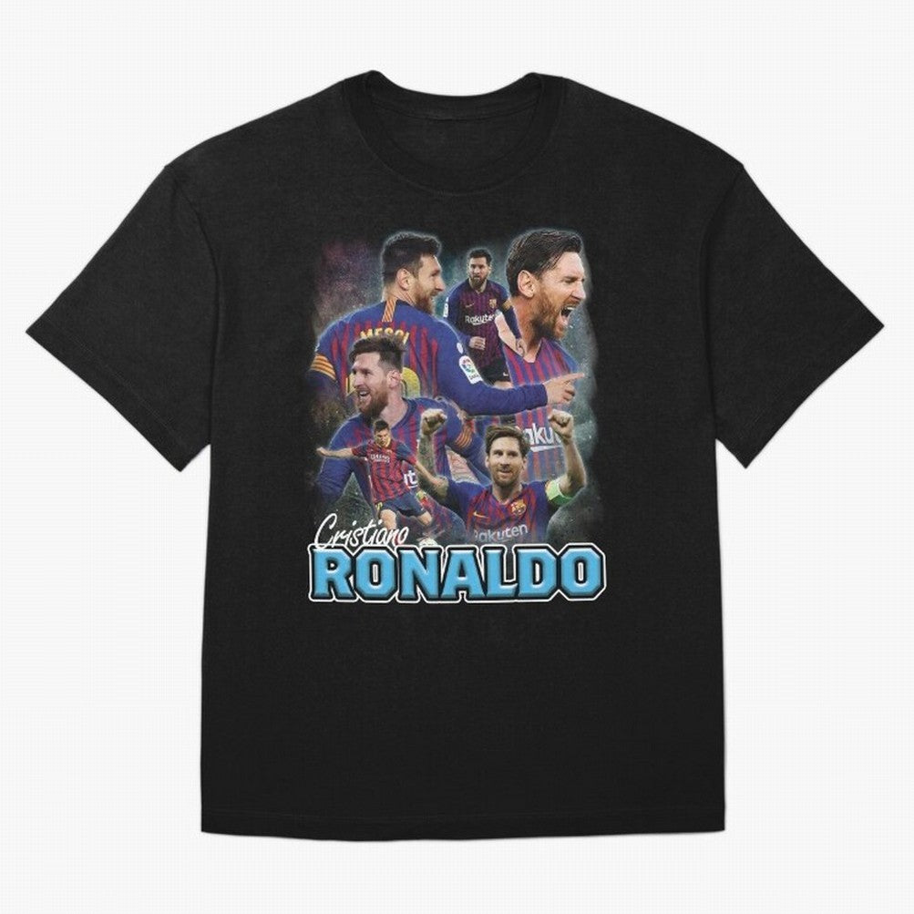 Ronaldo / Messi Pardoy Shirt Oversized T-Shirt Refresh the FIFA World Cup 2026 USA Canada Mexico Journey through Neymar, Haaland and Cristiano Ronaldo Highlights, England, France and Netherlands Pride, Stadium Chants, National Pride, Trophy Dreams