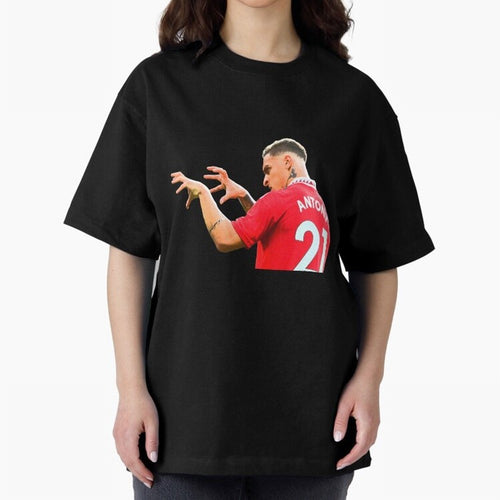 Antony Oversized T-Shirt Build Global Football Passion for FIFA World Cup 2026 USA Canada Mexico, Inspired by Haaland and Mbappe, France and Portugal, Football Festival Excitement, Trophy Ambitions, Country Rivalries and Star Player Buzz; Great for
