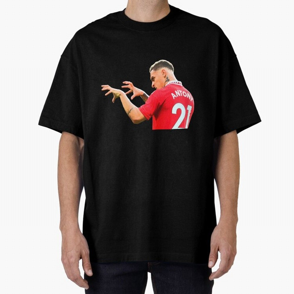 Antony Oversized T-Shirt Build Global Football Passion for FIFA World Cup 2026 USA Canada Mexico, Inspired by Haaland and Mbappe, France and Portugal, Football Festival Excitement, Trophy Ambitions, Country Rivalries and Star Player Buzz; Great for