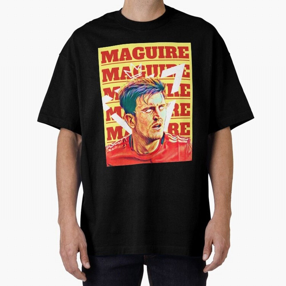 HARRY MAGUIRE, THE CAPTAIN Oversized T-Shirt Stand Out with Spirit from FIFA World Cup 2026 Group Stage Spirit, Celebrating Brazil, CR7, Championship Spirit, Famous Goals, Roaring Crowds and International Football Unity; Built for Supporters
