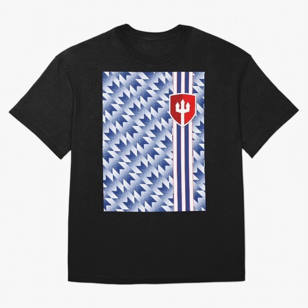 Manchester United 94 Away Jersey Pattern Oversized T-Shirt Honor Champions and Dreams in FIFA World Cup 2026 USA Canada Mexico Spirit, Centered on Argentina, France and Brazil, Cristiano Ronaldo, Haaland and CR7, Game Day Rituals, Football Legends,