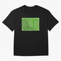 Football Pitch Oversized T-Shirt Keep the Match Day Mood of FIFA World Cup 2026 USA Canada Mexico Spirit, Celebrating Portugal, Spain and Germany, Haaland and Mbappe, Football Festival Excitement, Trophy Ambitions, Country Rivalries and Star Player
