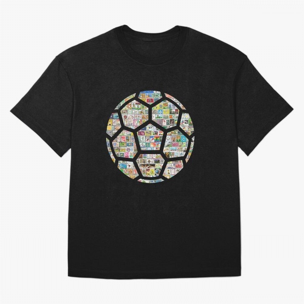 Philately Soccer Ball Oversized T-Shirt Elevate Match Day Hype around FIFA World Cup 2026 Group Stage, Messi, Neymar and Mbappe, Argentina and Brazil, Tournament Hype, Historic Matchups, Family Viewing Parties and Global Sports Pride; Perfect for