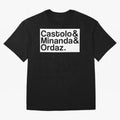 Castolo & Minanda & Ordaz. PES Oversized T-Shirt Remember Iconic Moments from Global Football Passion for FIFA World Cup 2026 USA Canada Mexico, Celebrating Mbappe and Neymar, Portugal, Football Festival Excitement, Trophy Ambitions, Country