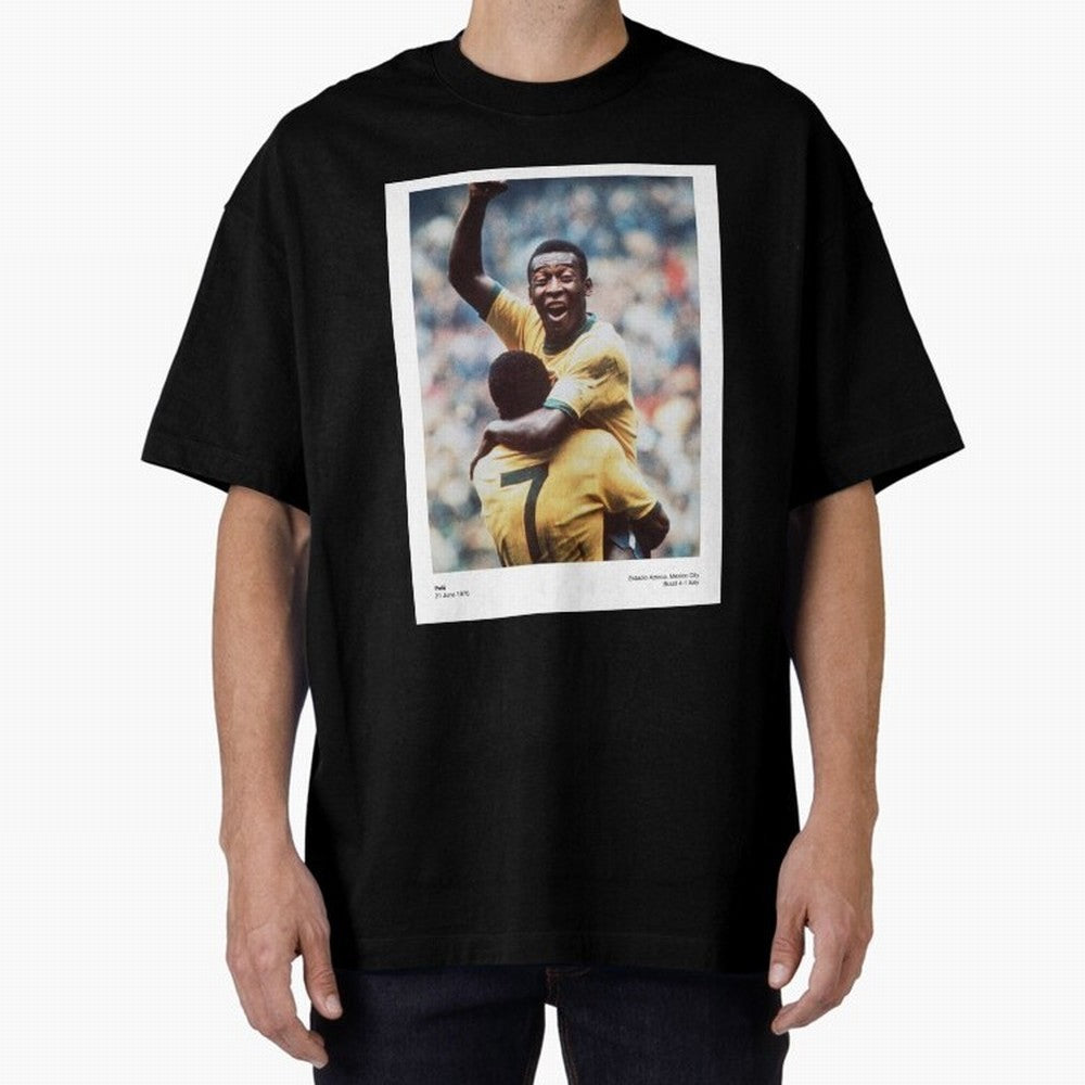 Pele Oversized T-Shirt Celebrate National Team Dreams in FIFA World Cup 2026 USA Canada Mexico Celebrating CR7 and Messi, Spain and Netherlands Energy, Football History, Final Match Energy, Crowd Noise and Once in a Lifetime Moments; Great for
