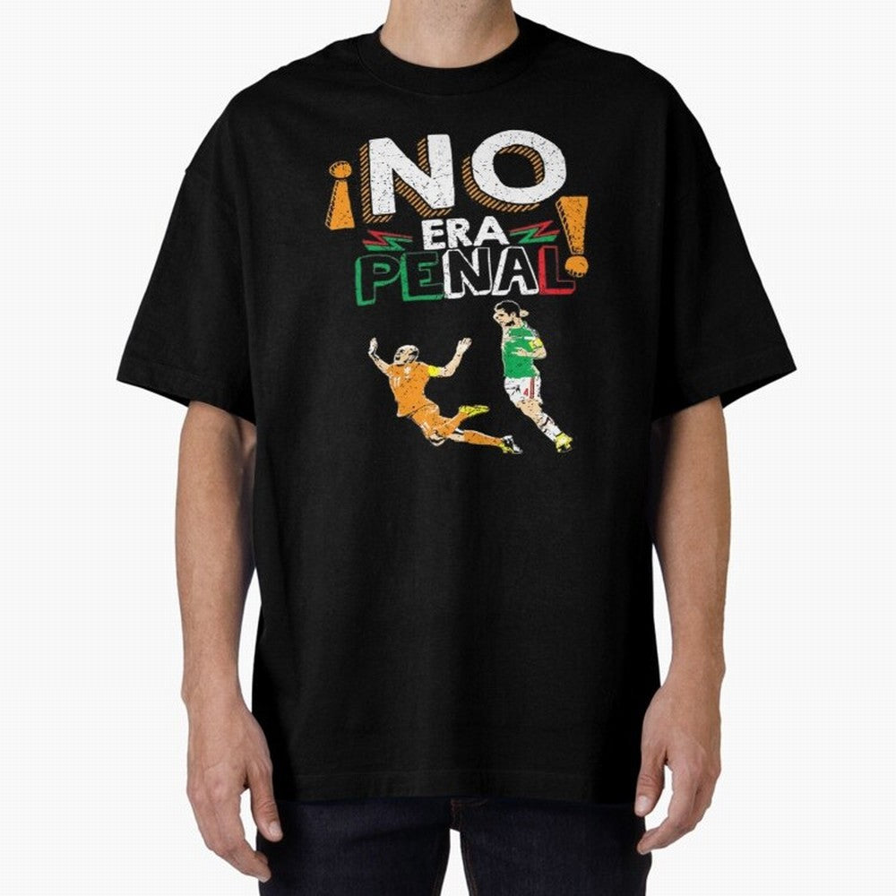 No Era Penal Oversized T-Shirt Capture Stadium Memories from FIFA World Cup 2026 Group Stage Spirit, Centered on Argentina and Brazil, Messi, Global Supporter Spirit, Legendary Goals, National Colors and Tournament Celebration; Perfect for People
