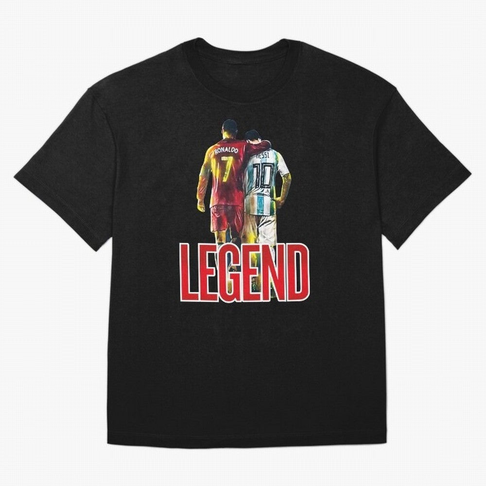 LEGEND MESSI & RONALDO POSTER Oversized T-Shirt Experience FIFA World Cup 2026 Spirit, Built around Argentina, Messi, Stadium Chants, National Pride, Trophy Dreams and Unforgettable Football Memories; Ideal for Fans Who Follow Messi, Cristiano