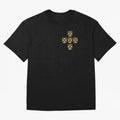 Quinas Portugal Gold B Oversized T-Shirt Fuel Global Football Passion for FIFA World Cup 2026, Capturing CR7 and Messi, Spain, Football History, Final Match Energy, Crowd Noise and Once in a Lifetime Moments; Built for Supporters Chasing Trophy