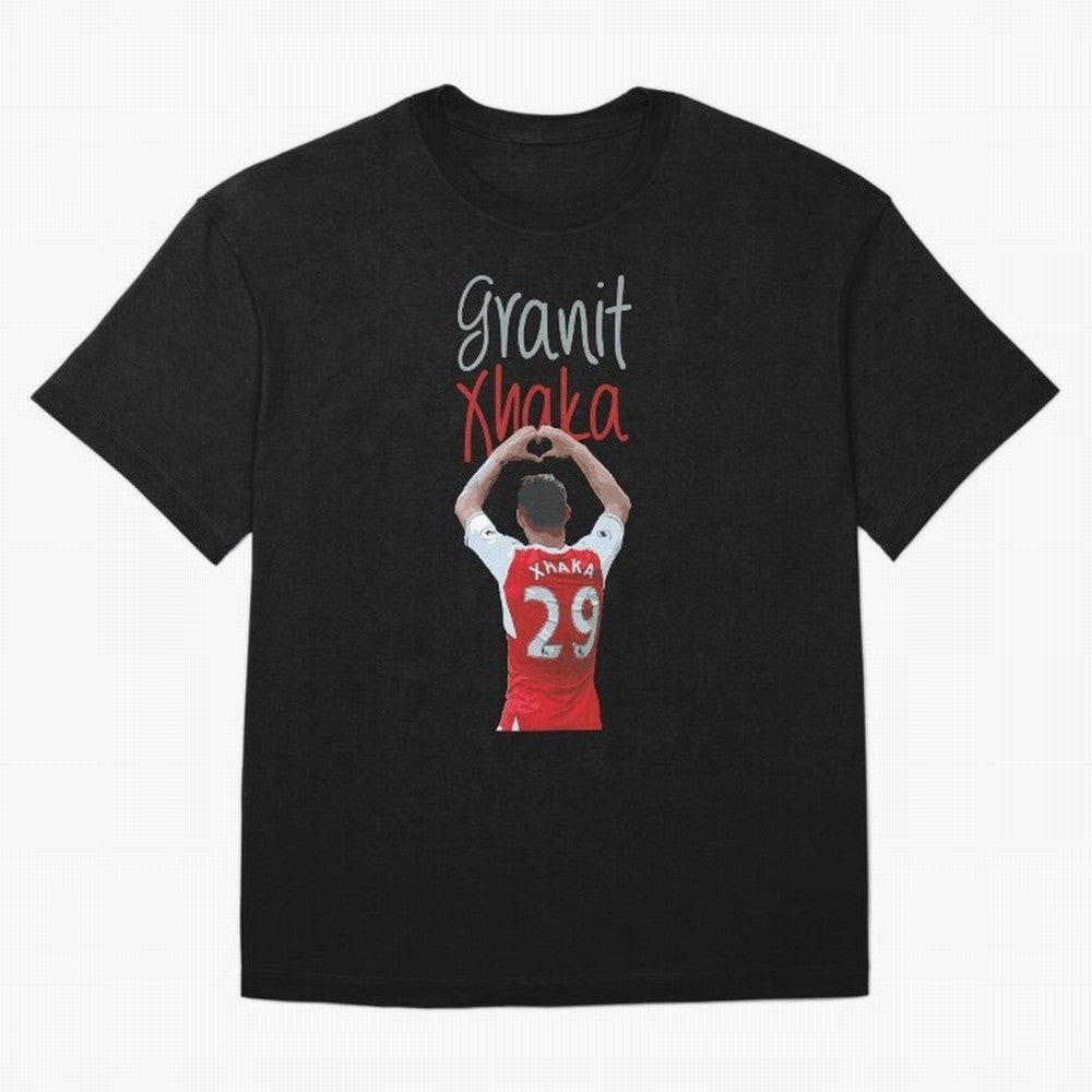 Granit Xhaka Oversized T-Shirt Represent Global Football Passion for FIFA World Cup 2026 Group Stage, Centered on Haaland, Portugal, Tournament Hype, Historic Matchups, Family Viewing Parties and Global Sports Pride; Ideal for Fans Who Follow