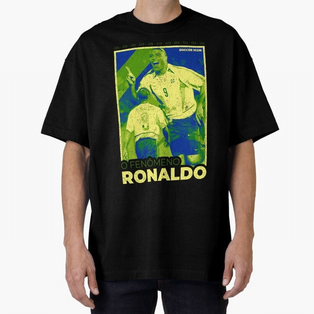 Ronaldo - Street Art - Soccer Icons Oversized T-Shirt Show Fan Pride Across the FIFA World Cup 2026 Group Stage Journey through Haaland Highlights, Germany Pride, Worldwide Fan Energy, Dramatic Goals, Stadium Lights and Championship Celebrations;