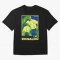 Ronaldo - Street Art - Soccer Icons Oversized T-Shirt Show Fan Pride Across the FIFA World Cup 2026 Group Stage Journey through Haaland Highlights, Germany Pride, Worldwide Fan Energy, Dramatic Goals, Stadium Lights and Championship Celebrations;