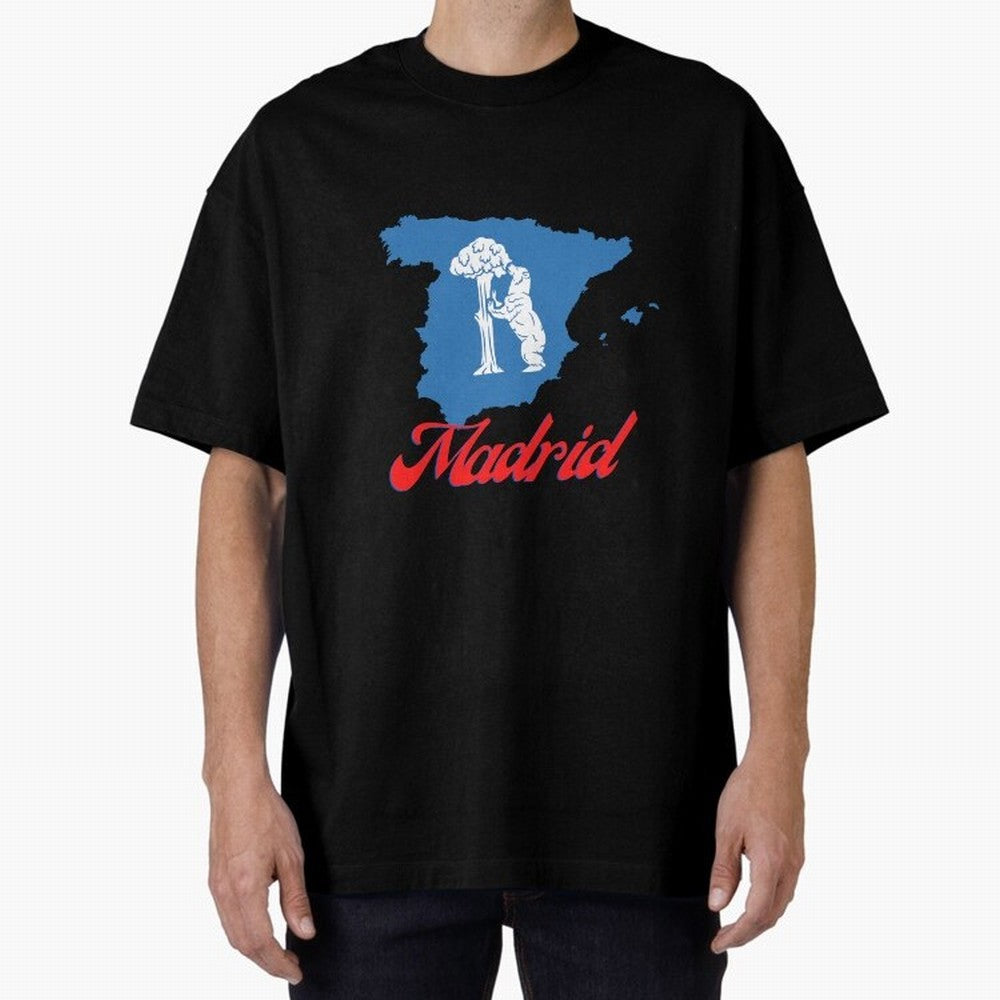 Madrid Bear Strawberry Tree Oversized T-Shirt Stand with the FIFA World Cup 2026 Group Stage Journey through Cristiano Ronaldo Highlights, Argentina Pride, Sports Nostalgia, International Competition, Famous Players and Unforgettable Victories;