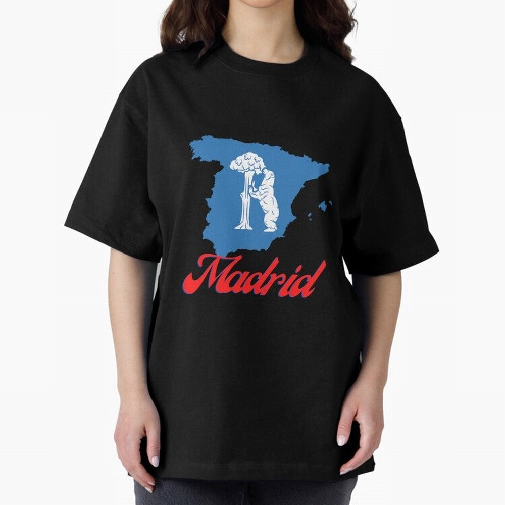 Madrid Bear Strawberry Tree Oversized T-Shirt Stand with the FIFA World Cup 2026 Group Stage Journey through Cristiano Ronaldo Highlights, Argentina Pride, Sports Nostalgia, International Competition, Famous Players and Unforgettable Victories;