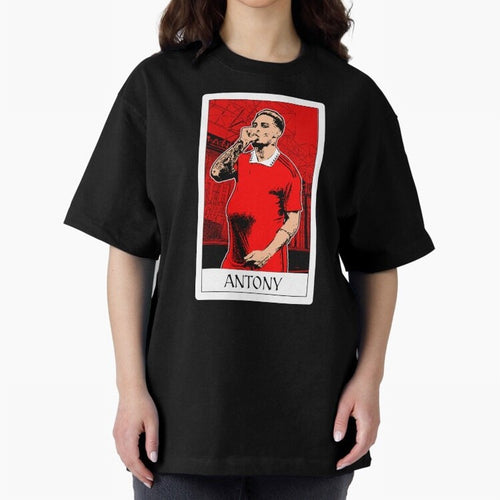 Antony Oversized T-Shirt Follow the Final Road of Match Day Hype around FIFA World Cup 2026 USA Canada Mexico, Messi and Cristiano Ronaldo, France, Worldwide Fan Energy, Dramatic Goals, Stadium Lights and Championship Celebrations; Ideal for