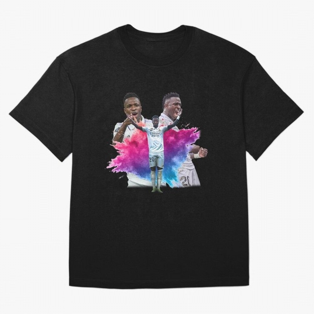 Fanart Vinicius Junior Merch Oversized T-Shirt Mark FIFA World Cup 2026 Spirit, Inspired by Argentina, France and Brazil, Messi and Cristiano Ronaldo, Football Passion, Legendary Performances, Festival Vibes and Supporter Community; Ideal for Fans