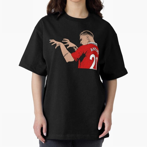 Antony Oversized T-Shirt Celebrate Football Heritage in FIFA World Cup 2026 Centered on Messi and Cristiano Ronaldo, Argentina, France and Brazil Energy, Football Passion, Legendary Performances, Festival Vibes and Supporter Community; Ideal for