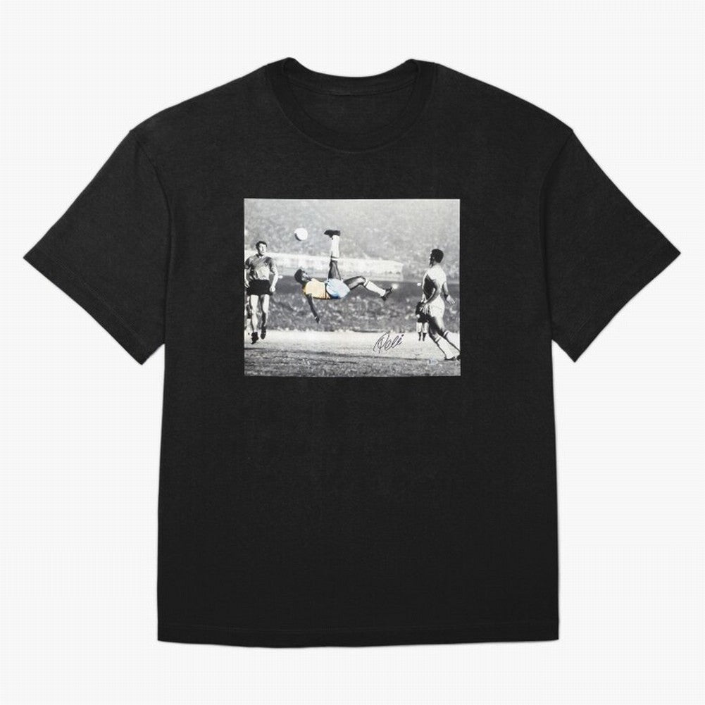Classic Pele Bicycle Kick Legend1 Oversized T-Shirt Honor FIFA World Cup 2026 for Fans of Haaland and Portugal, Spain and Germany, Bringing Tournament Hype, Historic Matchups, Family Viewing Parties and Global Sports Pride; Great for Watch Parties,
