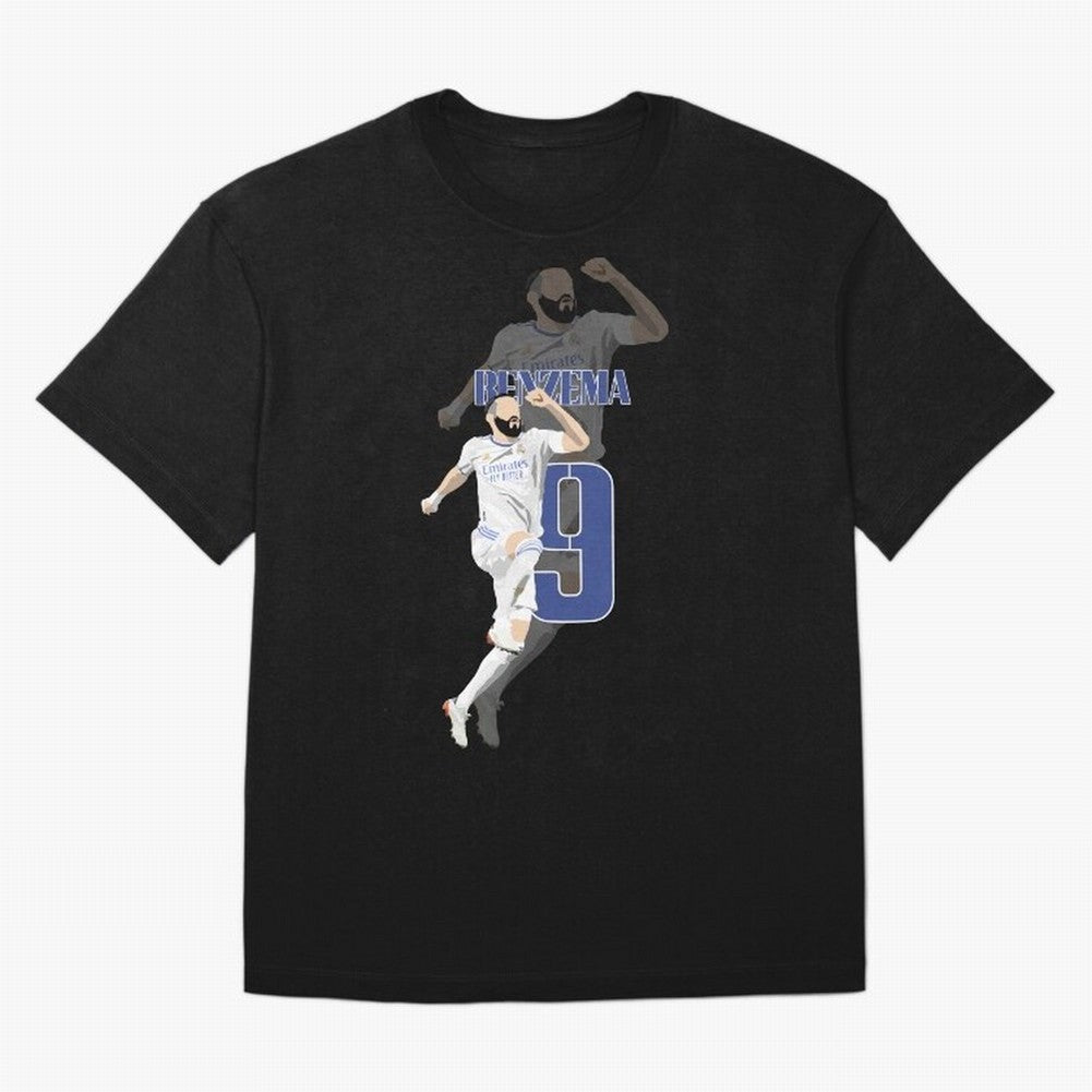 Karim Benzema 9 Oversized T-Shirt Bring a Vintage Feel to the FIFA World Cup 2026 Journey through Mbappe and Neymar Highlights, France Pride, Championship Spirit, Famous Goals, Roaring Crowds and International Football Unity; Ideal for Fans Who