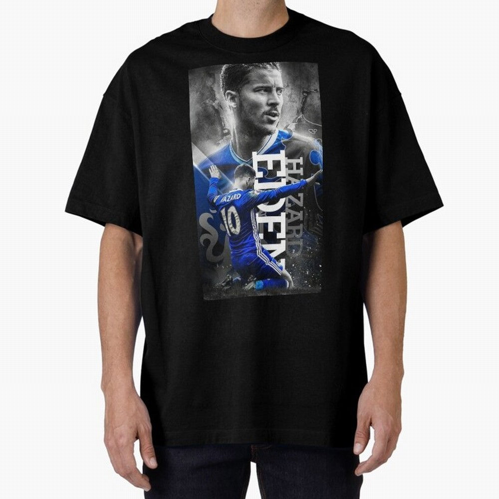 Eden Hazard Oversized T-Shirt Feel the Trophy Chase of FIFA World Cup 2026 USA Canada Mexico Spirit, Inspired by Brazil, CR7 and Messi, Football Passion, Legendary Performances, Festival Vibes and Supporter Community; Made for Die Hard Supporters,