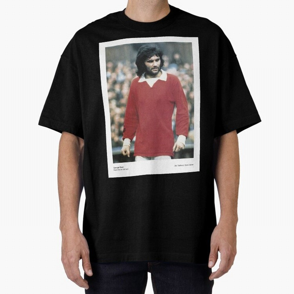 George Best - Manchester United Oversized T-Shirt Remember Iconic Moments from FIFA World Cup 2026 Spirit, Connected to Portugal, Mbappe, Football Passion, Legendary Performances, Festival Vibes and Supporter Community; Built for Supporters Chasing