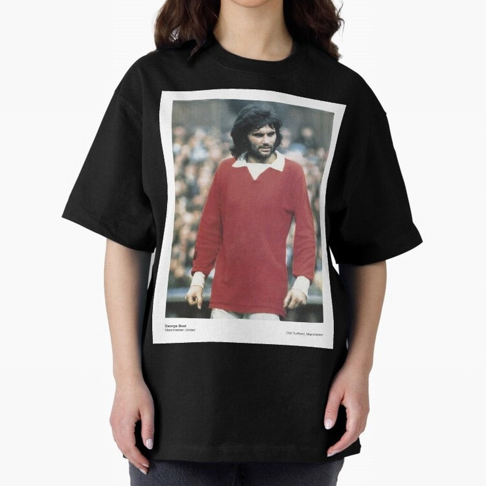 George Best - Manchester United Oversized T-Shirt Remember Iconic Moments from FIFA World Cup 2026 Spirit, Connected to Portugal, Mbappe, Football Passion, Legendary Performances, Festival Vibes and Supporter Community; Built for Supporters Chasing