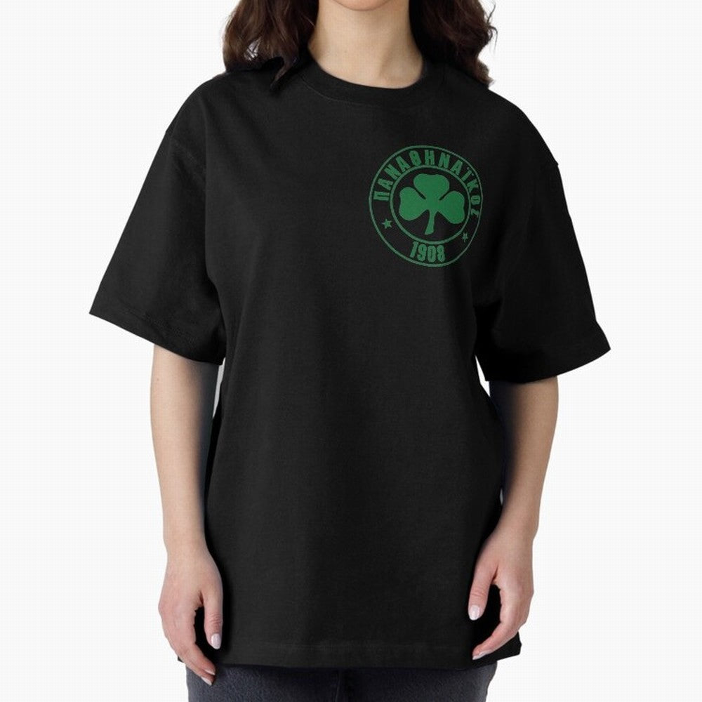 Panathinaikos FC Oversized T-Shirt Celebrate Rivalries and Pride in Global Football Passion for FIFA World Cup 2026 USA Canada Mexico, Celebrating Messi, CR7 and Mbappe, England, France and Netherlands, Retro Football Energy, Iconic Rivalries,