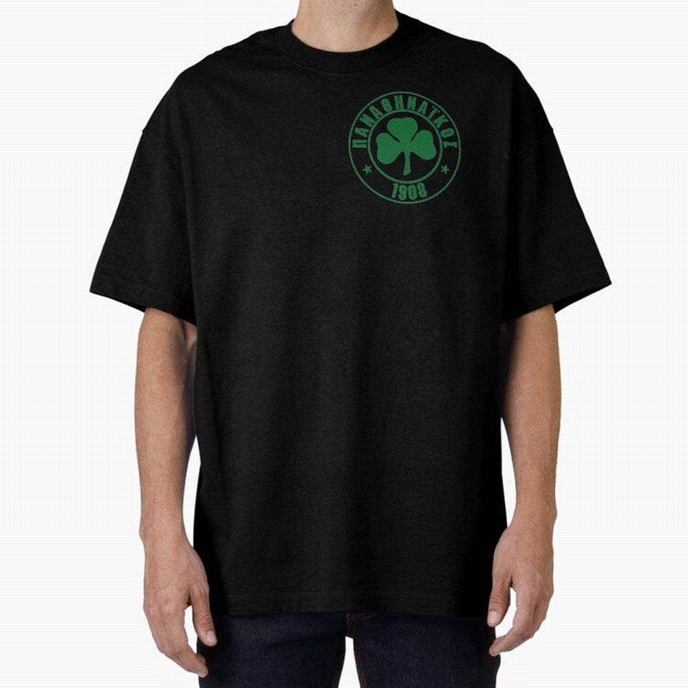 Panathinaikos FC Oversized T-Shirt Celebrate Rivalries and Pride in Global Football Passion for FIFA World Cup 2026 USA Canada Mexico, Celebrating Messi, CR7 and Mbappe, England, France and Netherlands, Retro Football Energy, Iconic Rivalries,