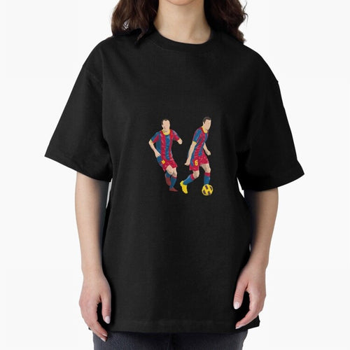 Andres Iniesta and Xavi Minimalist Oversized T-Shirt Treasure FIFA World Cup 2026 USA Canada Mexico Spirit, Made for England, France and Netherlands, Neymar, Haaland and Cristiano Ronaldo, Classic Soccer Heritage, Championship Pressure, Fan Loyalty
