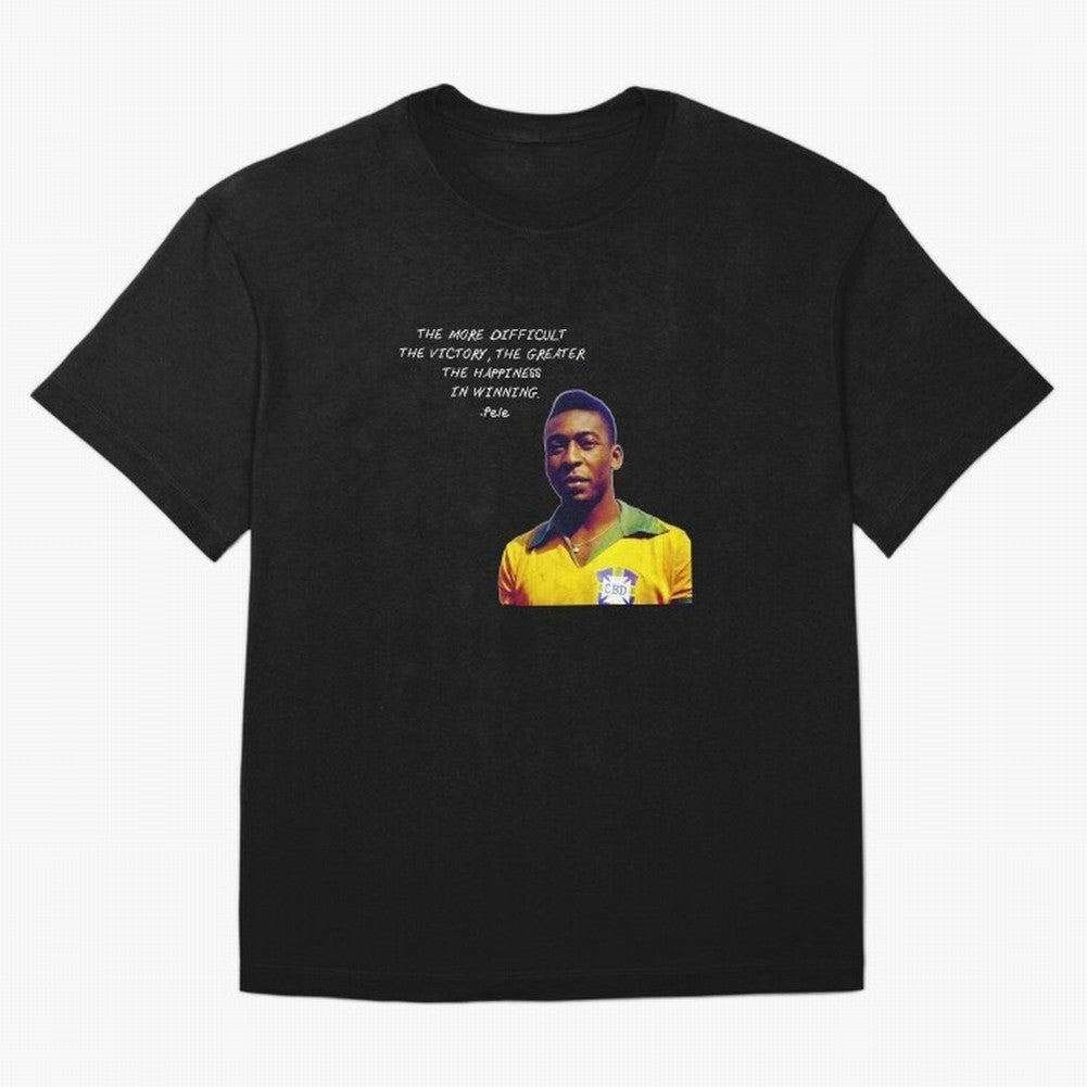 Pele Quote Oversized T-Shirt Join the Global Buzz around the FIFA World Cup 2026 USA Canada Mexico Journey through Mbappe and Neymar Highlights, Portugal Pride, Match Day Excitement, Supporter Culture, Golden Goals and Global Football Passion;