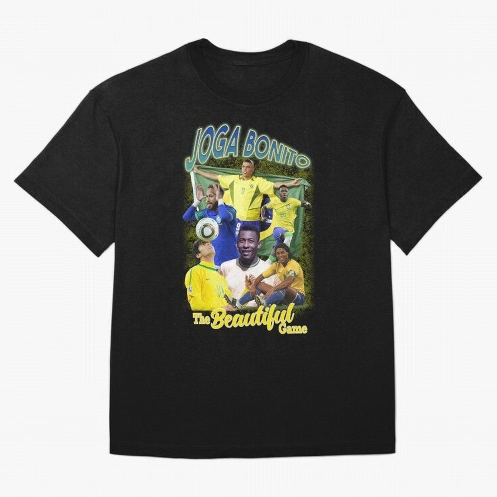 Joga Bonito Brazil Oversized T-Shirt Make Game Day About Match Day Hype around FIFA World Cup 2026, Haaland and Mbappe, Argentina, Football History, Final Match Energy, Crowd Noise and Once in a Lifetime Moments; Made for Die Hard Supporters,
