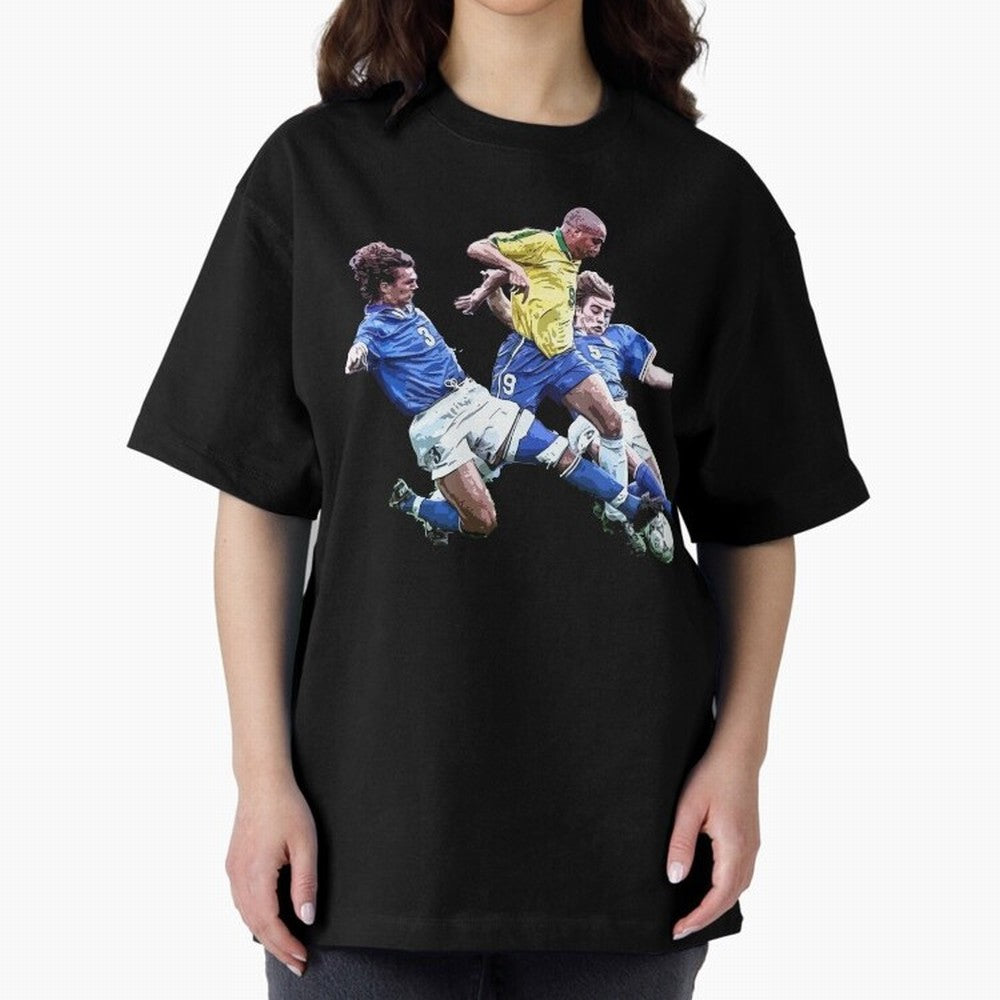 Ronaldo vs Maldini & Cannavaro Oversized T-Shirt Represent Fans Who Live for FIFA World Cup 2026 USA Canada Mexico Inspired by Neymar, Haaland and Cristiano Ronaldo, Germany Energy, Soccer Culture, Superstar Moments, National Team Dreams and