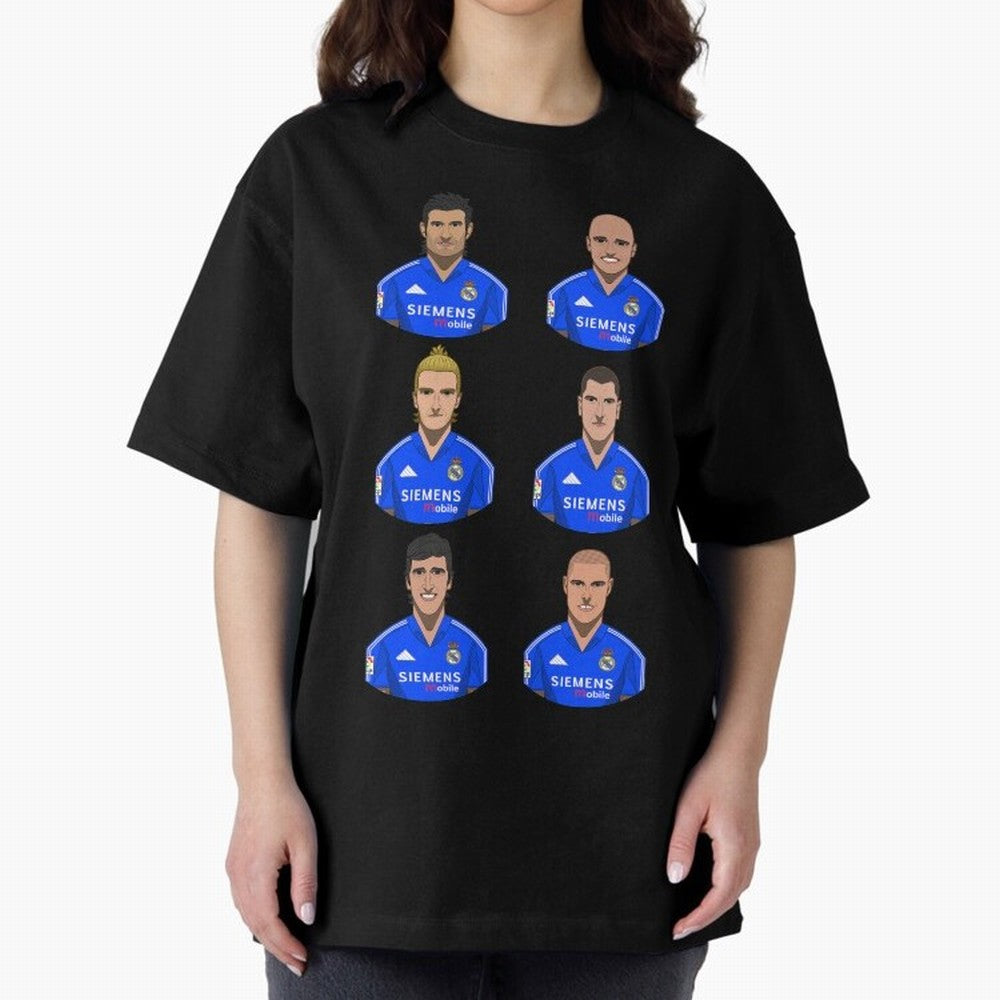 Los Galacticos Oversized T-Shirt Celebrate Unforgettable Nights in the FIFA World Cup 2026 Group Stage Journey through Mbappe Highlights, Spain Pride, Vintage Soccer Flavor, Modern Football Stars, National Flags and Final Night Emotion; Perfect for