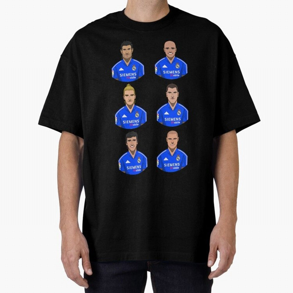 Los Galacticos Oversized T-Shirt Celebrate Unforgettable Nights in the FIFA World Cup 2026 Group Stage Journey through Mbappe Highlights, Spain Pride, Vintage Soccer Flavor, Modern Football Stars, National Flags and Final Night Emotion; Perfect for