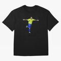 Brazilian Legend Ronaldo Oversized T-Shirt Bring Home Global Football Passion for FIFA World Cup 2026, Connected to Haaland, Portugal, Spain and Germany, Retro Football Energy, Iconic Rivalries, Trophy Chase Drama and Stadium Atmosphere; Made for