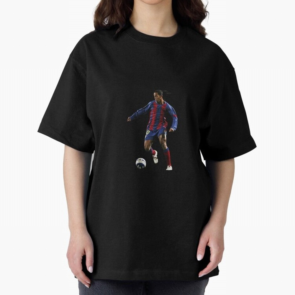 Ronaldinho Gaucho Oversized T-Shirt Join Supporters Worldwide for FIFA World Cup 2026 Group Stage for Fans of CR7 and Messi and Netherlands, Bringing Football History, Final Match Energy, Crowd Noise and Once in a Lifetime Moments; Perfect for