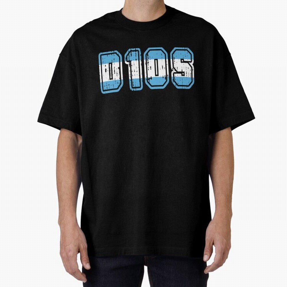 Dios Oversized T-Shirt Make Your Look Match the FIFA World Cup 2026 USA Canada Mexico Journey through Messi and Cristiano Ronaldo Highlights, England and Germany Pride, Championship Spirit, Famous Goals, Roaring Crowds and International Football