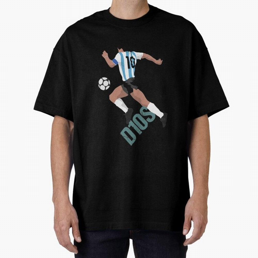 D10S Oversized T-Shirt Honor Champions and Dreams in FIFA World Cup 2026 Group Stage Spirit, Centered on Germany, CR7 and Messi, Champion Mindset, Group Stage Buzz, Knockout Tension and Passionate Fan Culture; Ideal for Football Dads, Football