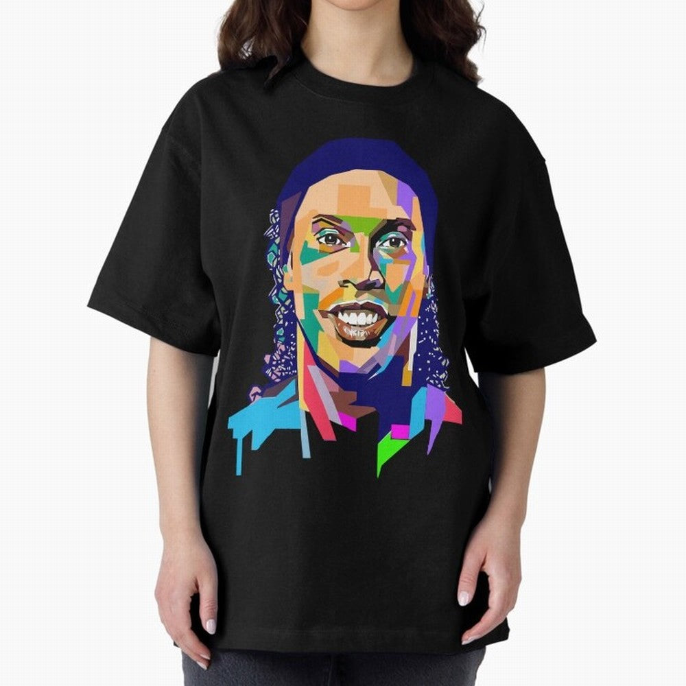 Ronaldinho Oversized T-Shirt Honor the Football Icons of FIFA World Cup 2026 Centered on CR7, Portugal Energy, Game Day Rituals, Football Legends, Country Pride and the Road to the Final; Perfect for Fans, Collectors, Family Gatherings, Watch