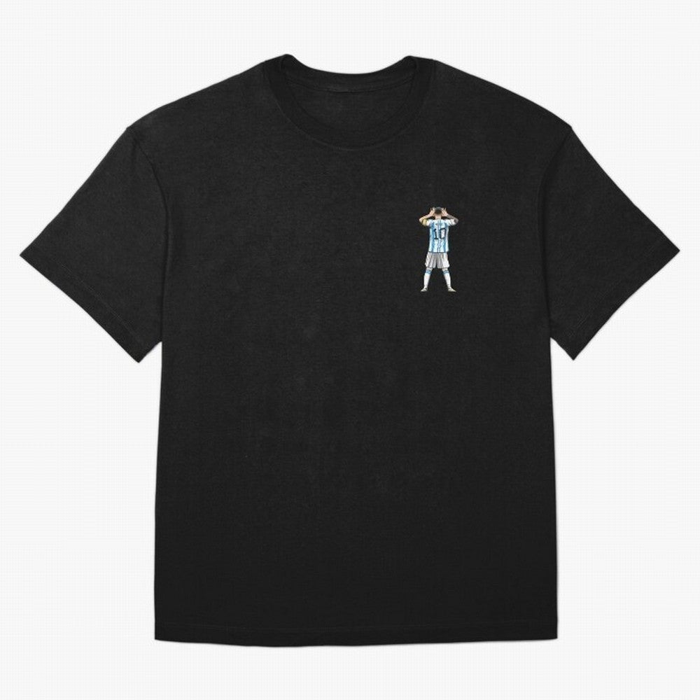 Lionel Messi Oversized T-Shirt Live the Energy of FIFA World Cup 2026 Spirit, Celebrating Spain and Netherlands, Cristiano Ronaldo, Championship Spirit, Famous Goals, Roaring Crowds and International Football Unity; Perfect for Fans, Collectors,