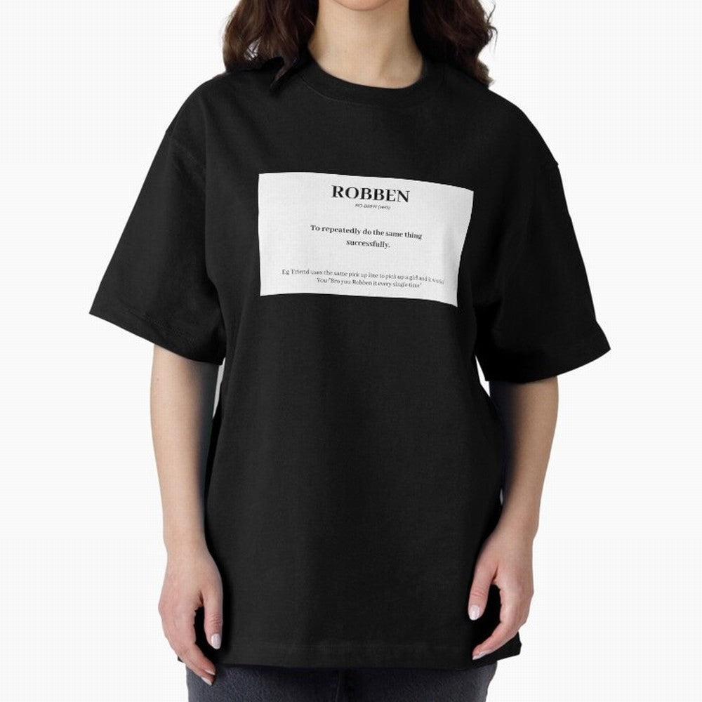 ROBBEN Oversized T-Shirt Turn Football Passion into Match Day Hype around FIFA World Cup 2026 USA Canada Mexico, Mbappe and Neymar, Netherlands, Worldwide Fan Energy, Dramatic Goals, Stadium Lights and Championship Celebrations; Great for