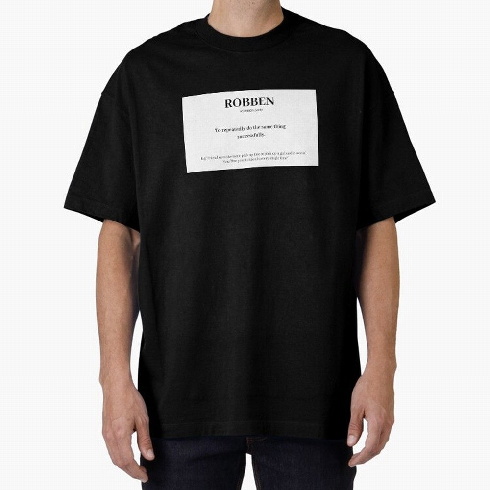 ROBBEN Oversized T-Shirt Turn Football Passion into Match Day Hype around FIFA World Cup 2026 USA Canada Mexico, Mbappe and Neymar, Netherlands, Worldwide Fan Energy, Dramatic Goals, Stadium Lights and Championship Celebrations; Great for