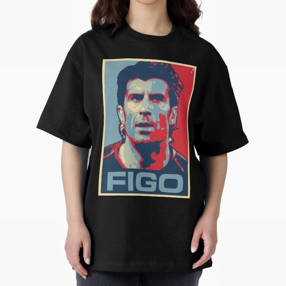 Figo Oversized T-Shirt Stand Proud for FIFA World Cup 2026 for Fans of Neymar and Argentina, Bringing Classic Soccer Heritage, Championship Pressure, Fan Loyalty and International Pride; Ideal for Passionate Fans Who Love Underdog Stories,