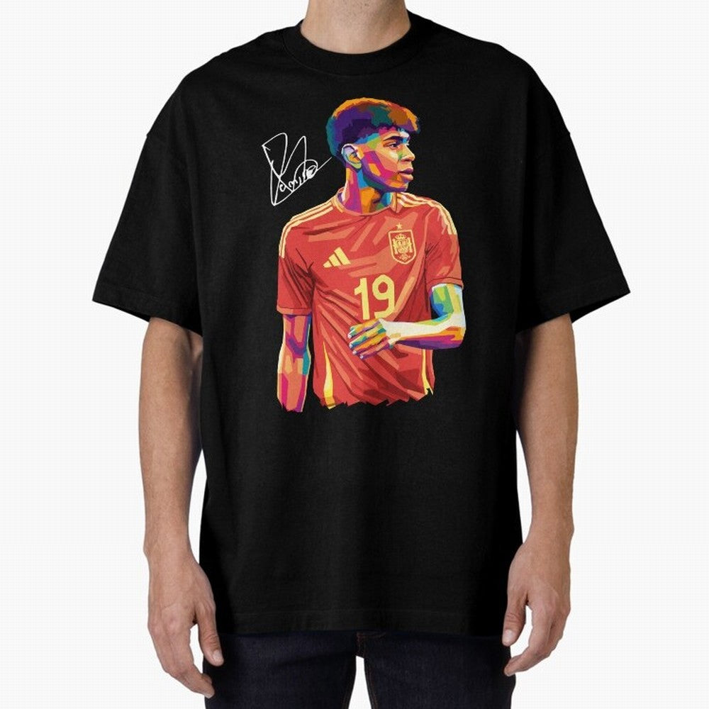 Lamine Yamal Pop Art Oversized T-Shirt Bring Legendary Rivalry Energy to FIFA World Cup 2026 USA Canada Mexico Featuring CR7 and Messi, England and Germany Energy, Goal Celebration Energy, Supporter Heritage, Football Icons and Worldwide Tournament