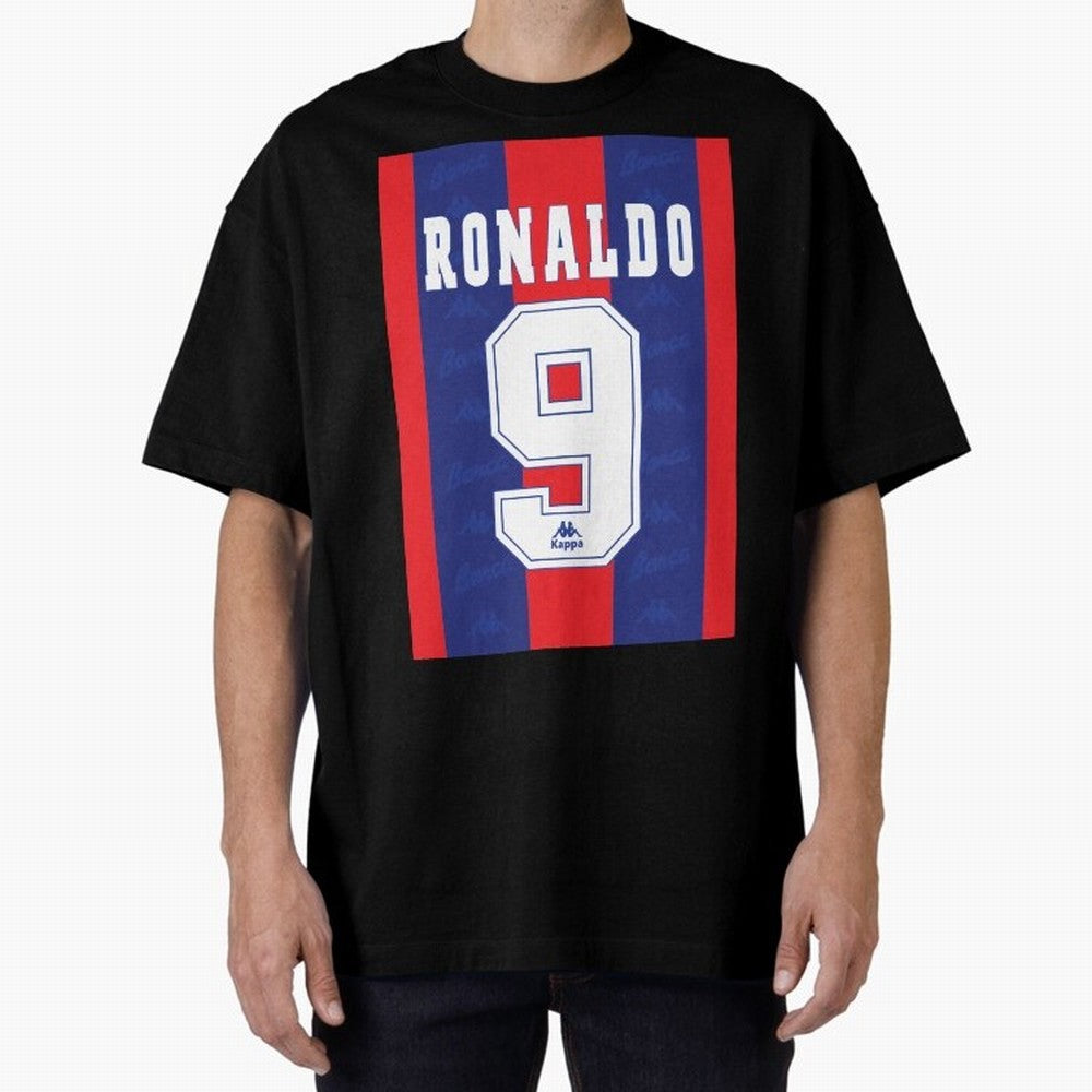 Barcelona Vintage Shirt 1995 Ronaldo 9 Oversized T-Shirt Represent the FIFA World Cup 2026 USA Canada Mexico Journey through Cristiano Ronaldo Highlights, Argentina and Brazil Pride, Goal Celebration Energy, Supporter Heritage, Football Icons and