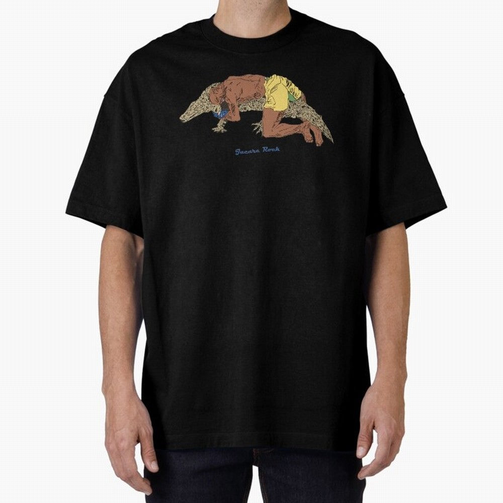jacare rock Oversized T-Shirt Represent the Passion of Match Day Hype around FIFA World Cup 2026, Cristiano Ronaldo, Argentina and Brazil, Stadium Chants, National Pride, Trophy Dreams and Unforgettable Football Memories; Perfect for Supporters Who